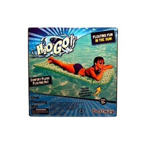 H2O Go! Comfort Plush Floating Mat Ages 12+ Bestway For Pool Or Beach Relaxation